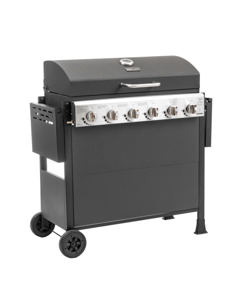 Zdjęcie: Grill gazowy 6 palnikowy z planchą 2.63 kW Brenner G6 BBQ Line MIRPOL