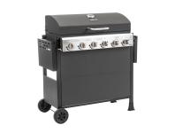 Zdjęcie: Grill gazowy 6 palnikowy z planchą 2.63 kW Brenner G6 BBQ Line MIRPOL