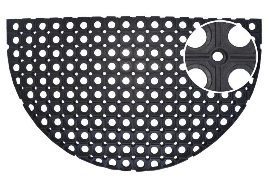 Zdjęcie: Wycieraczka Compos 45x75 cm półokrągła EUROMAT