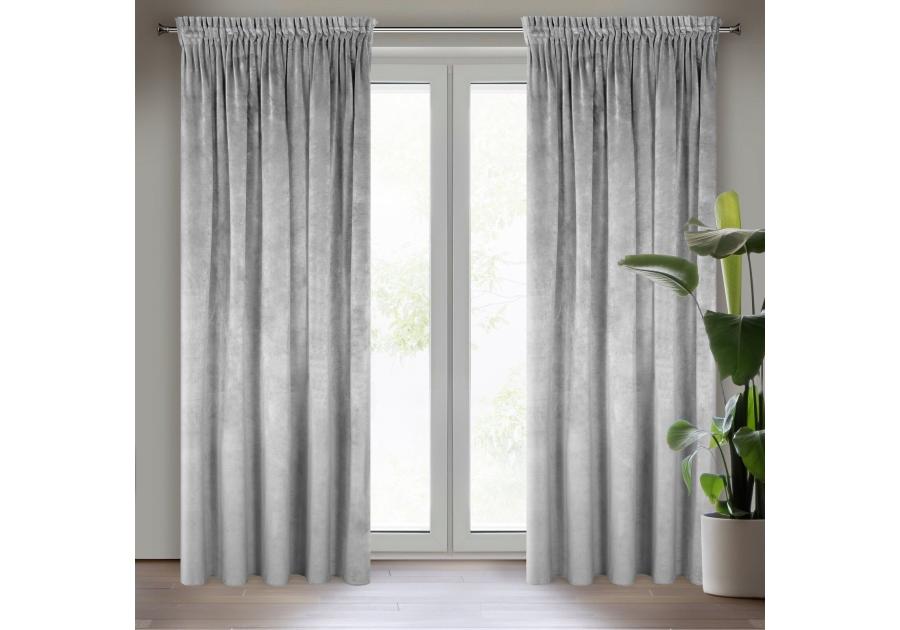 Zdjęcie: Zasłona gotowa Villa na taśmie 140x270 cm stalowy EUROFIRANY