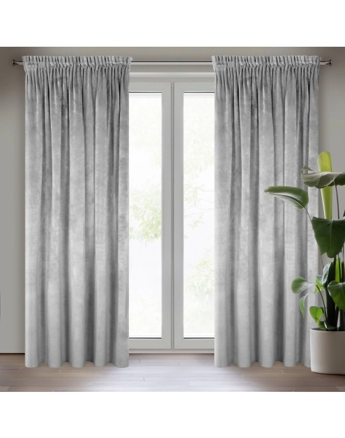 Zdjęcie: Zasłona gotowa Villa na taśmie 140x270 cm stalowy EUROFIRANY