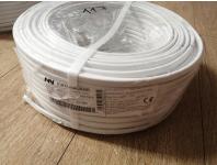 Zdjęcie: Przewód elektryczny YDYp 3x2,5 biały 100 m ELEKTROKABEL