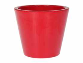 Doniczka osłonka 14 cm czerwona CERMAX