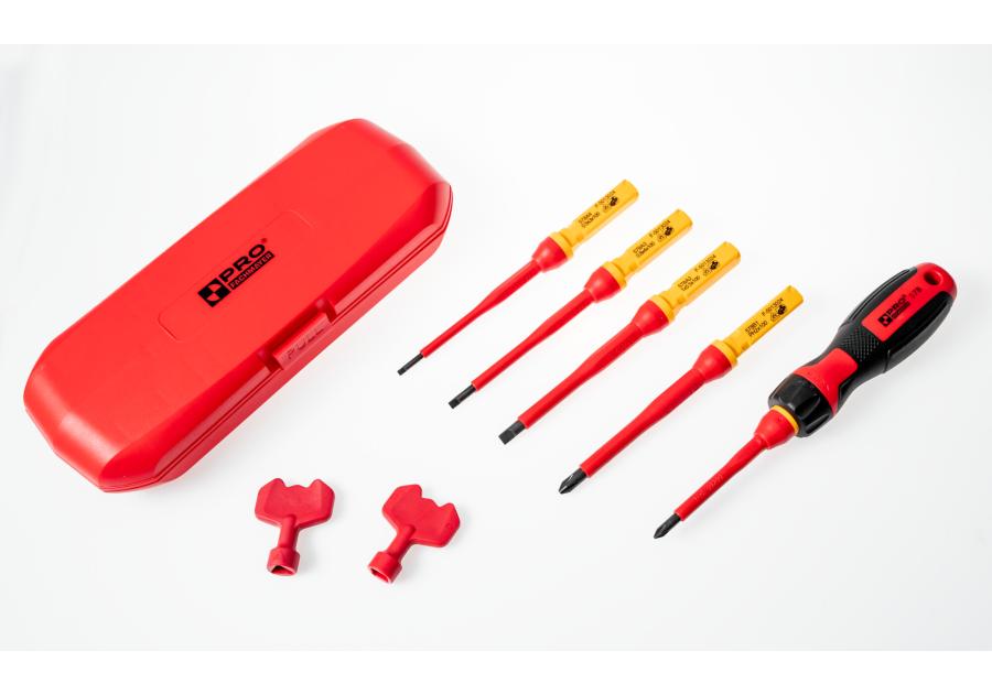 Zdjęcie: Zestaw wkrętaków izolowanych VDE CrV 8 w 1 PRO FACHMAYER