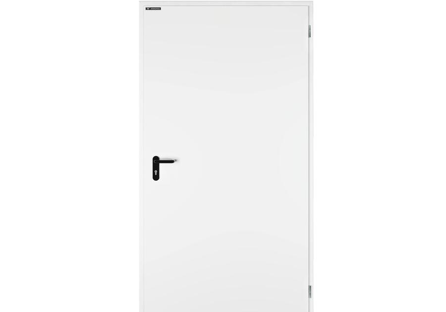 Zdjęcie: Drzwi Zewnętrzne Technical 40 kolor RAL 9016, 860x2045 grubość 40 mm prawe na zewnątrz WIŚNIOWSKI