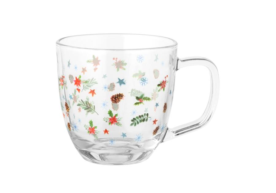 Zdjęcie: Kubek szklany Zimowe Skrzaty 420 ml dekoracja B ALTOM DESIGN