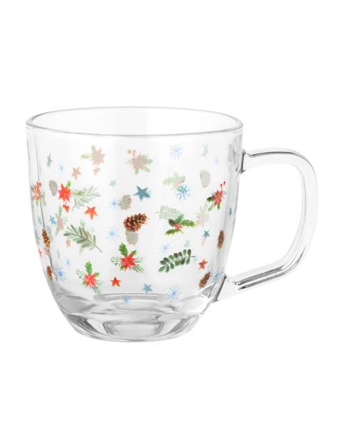 Zdjęcie: Kubek szklany Zimowe Skrzaty 420 ml dekoracja B ALTOM DESIGN