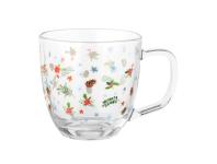 Zdjęcie: Kubek szklany Zimowe Skrzaty 420 ml dekoracja B ALTOM DESIGN