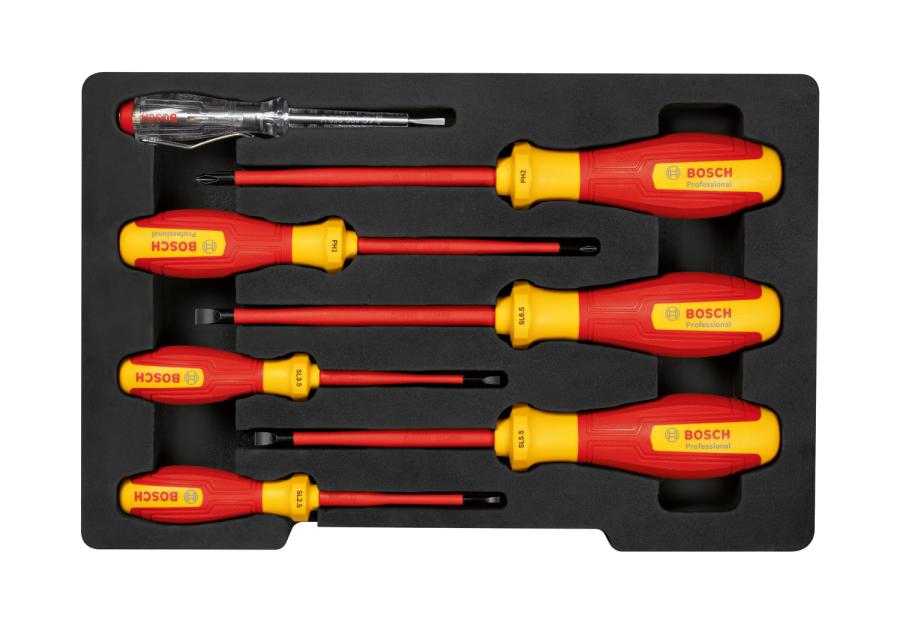 Zdjęcie: Zestaw wkrętaków VDE SL/PH 7-częściowy Professional BOSCH