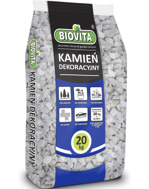 Zdjęcie: Grys Bianco Carrara White 22-30mm 20 Kg BIOVITA
