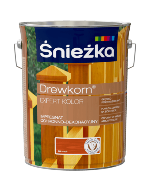 Zdjęcie: Imregnat ochronno-dekoracyjny Drewkorn Expert cedr 4,5 L