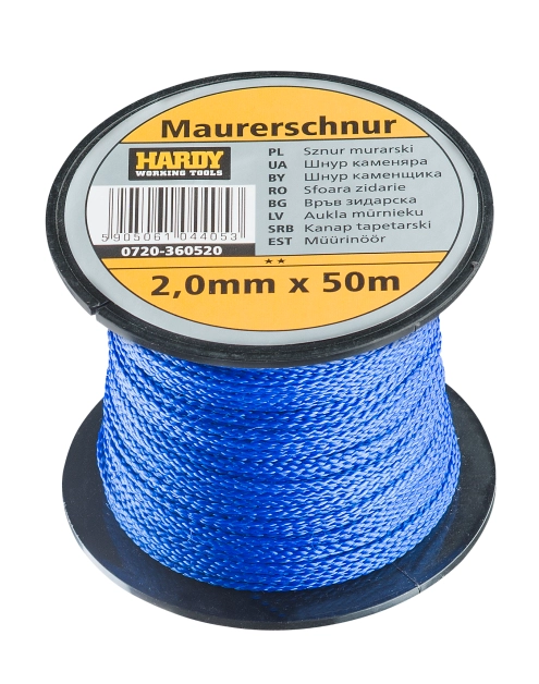 Zdjęcie: Sznurek murarski 2 mm - 50 m niebieski HARDY