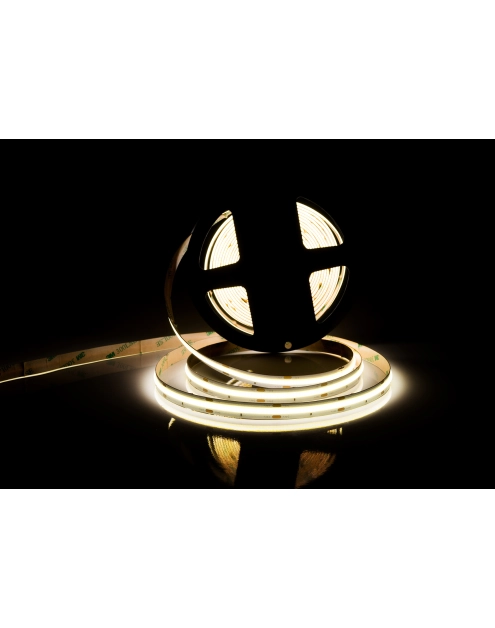 Zdjęcie: Taśma LED 50 m Cob 12 V 10 W/m ciepła biała POLGAR