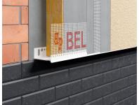 Zdjęcie: Listwa PVC startowa regulowana okapnikowa z siatką BP30 S 180-220 L200 biała BELLA PLAST