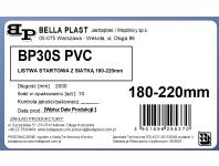 Zdjęcie: Listwa PVC startowa regulowana okapnikowa z siatką BP30 S 180-220 L200 biała BELLA PLAST