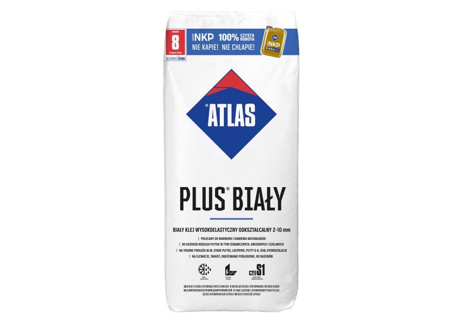 Zdjęcie: Klej do płytek Plus 25 kg biały ATLAS
