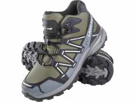 Trzewiki bez podnoska dzianina zielono-czarno-szara, o2 sra,43, CE, LAHTI PRO