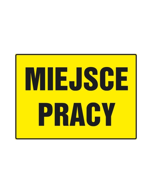 Zdjęcie: Oznaczenie "Miejsce pracy” 24x33 cm METRO