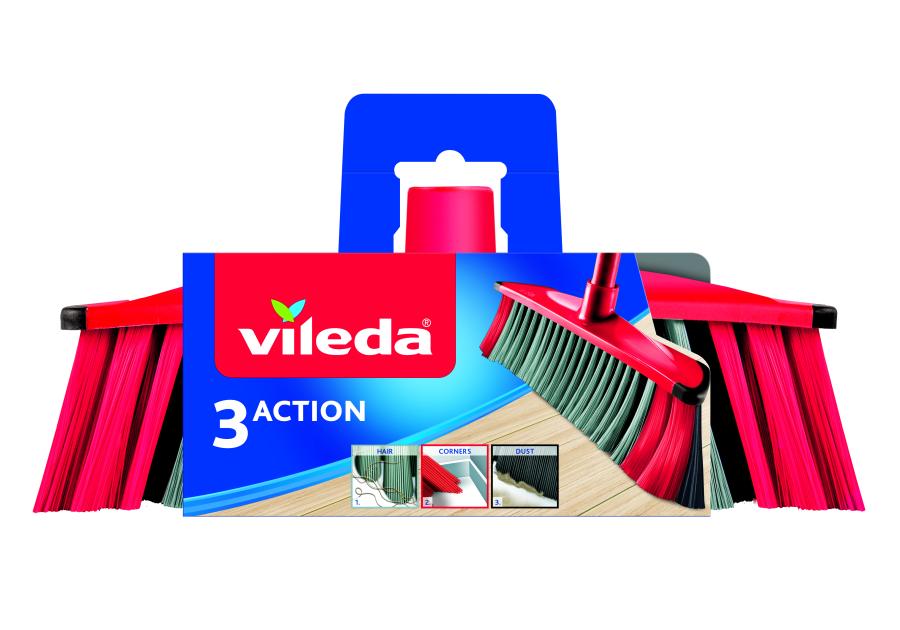 Zdjęcie: Szczotka 3 Action bez drążka VILEDA