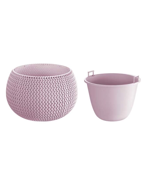 Zdjęcie: Doniczka Splofy Bowl jagodowy jasny 37 cm PROSPERPLAST