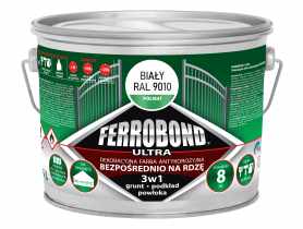 Farba antykorozyjna Ferrobond Ultra półmat biały 2,5 L JURGA
