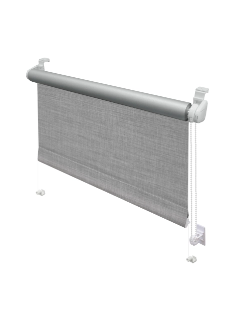 Zdjęcie: Roleta Mini Thermo Struktura 496 szary 38x150 cm GARDINIA