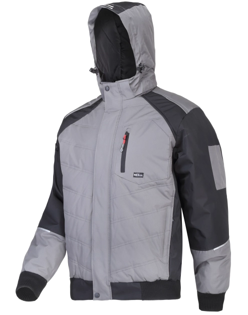 Zdjęcie: Kurtka ocieplana szaro-czarna, 3XL, CE, LAHTI PRO