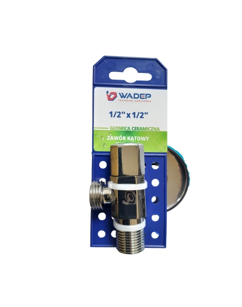 Zdjęcie: Zawór kątowy kulowy z głowicą ceramiczną kwadratowy - 1/2"x1/2" WADEP