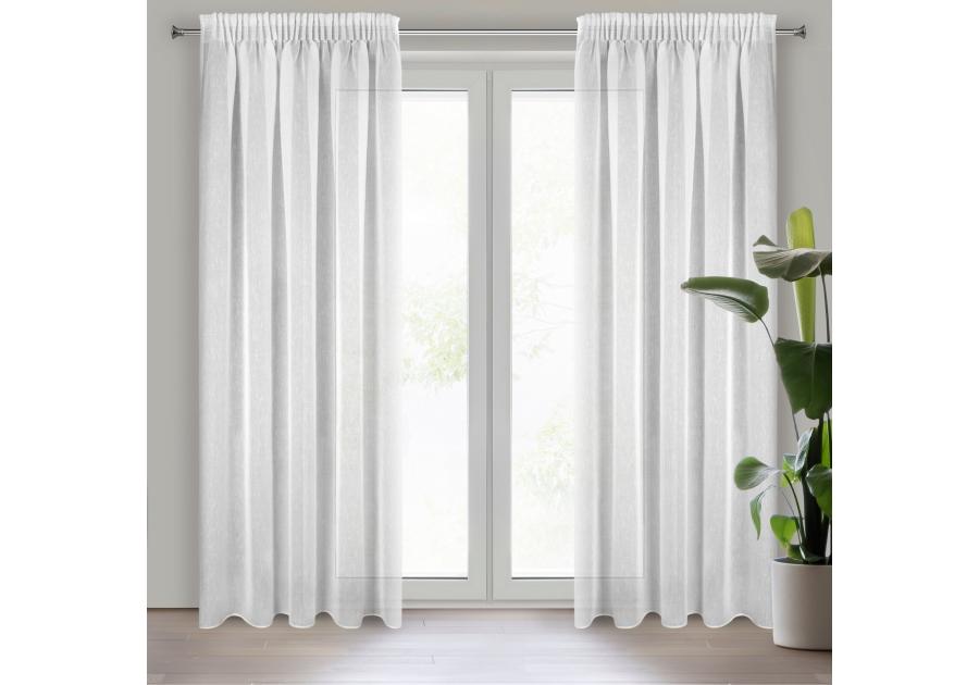 Zdjęcie: Firana gotowa Sonia na taśmie 140 x 270 cm biały EUROFIRANY