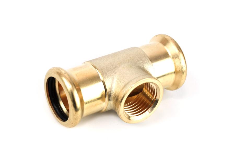 Zdjęcie: Trójnik zaciskany profil M do wody 22x1/2" gwx22 CALIDO