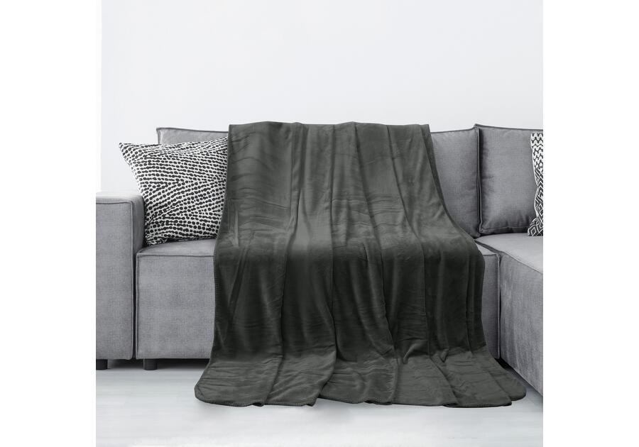 Zdjęcie: Koc Tyler charcoal 170x210 cm AMELIA HOME