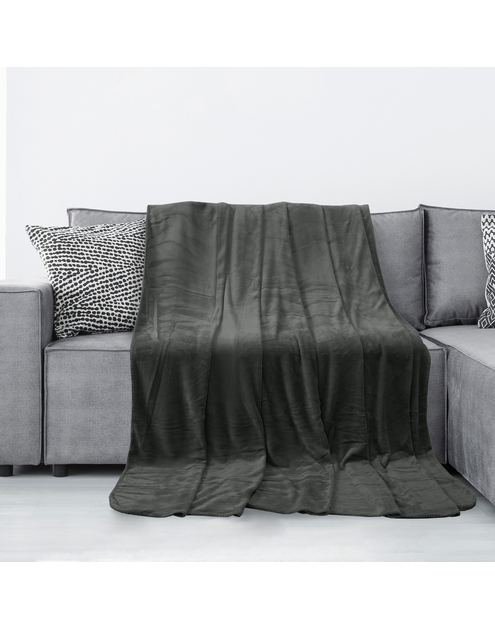 Zdjęcie: Koc Tyler charcoal 170x210 cm AMELIA HOME