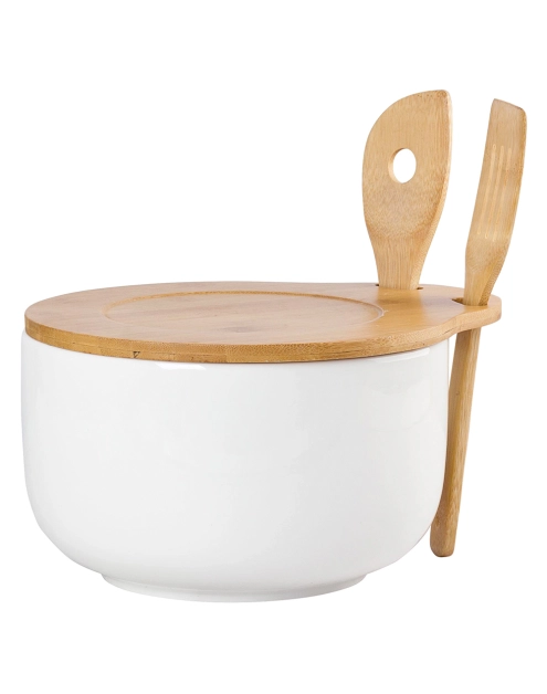 Zdjęcie: Miska Regular z pokrywką i łyżkami bambusowymi ALTOM DESIGN