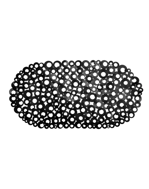 Zdjęcie: Mata łazienkowa Ring 39x69 cm czarna ALSEA