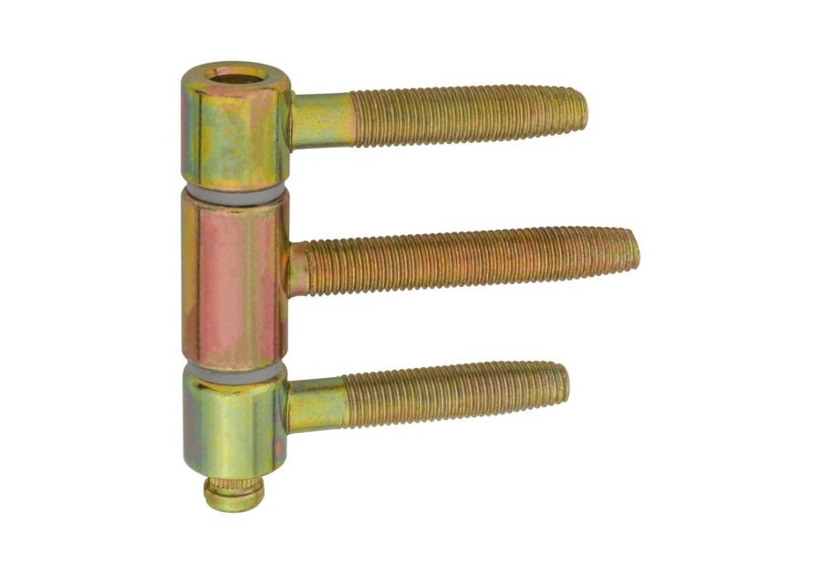 Zdjęcie: Zawias wkręcany 3-czesciowy 16 mm ocynk żółty Herkula METRO