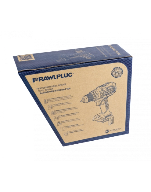 Zdjęcie: Wiertarko-wkrętarka z udarem 100 Nm 18 V RawlDRIVER RAWLPLUG