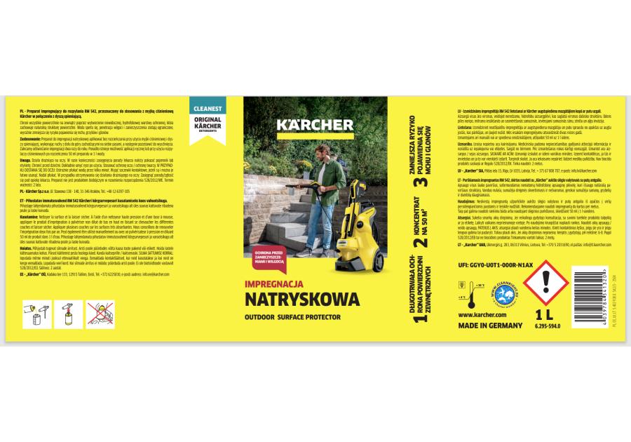 Zdjęcie: Impregnat do powierzchni zewnętrznych RM 542 1 L KARCHER