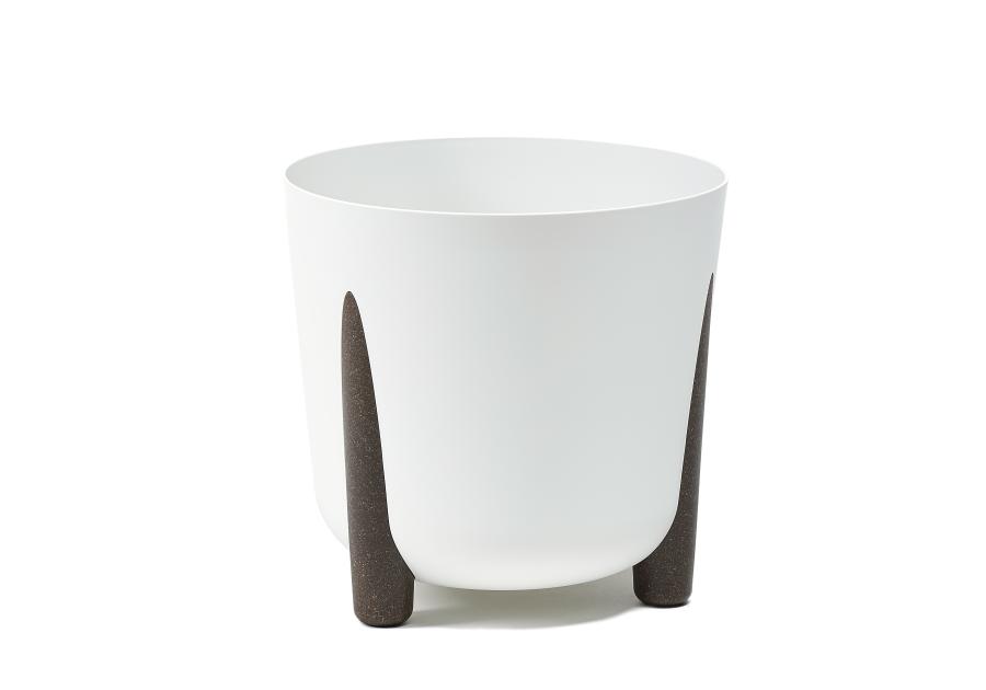 Zdjęcie: Donica okrągła Frida 300 mm recycled, kremowy LAMELA