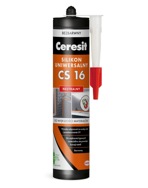 Zdjęcie: Silikon neutralny przezroczysty 280 ml CS 16 CERESIT