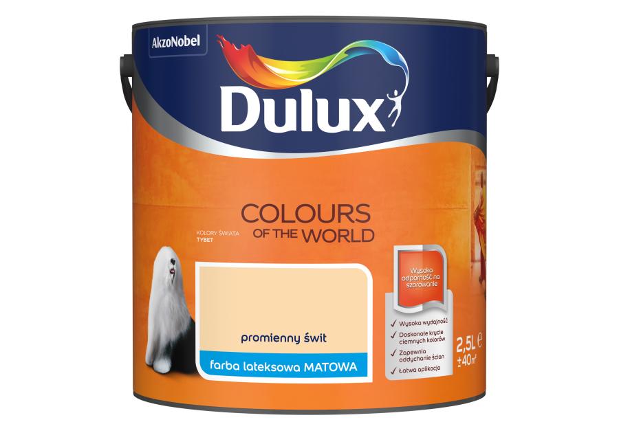 Zdjęcie: Farba do wnętrz Kolory Świata 2,5 L promienny świt DULUX