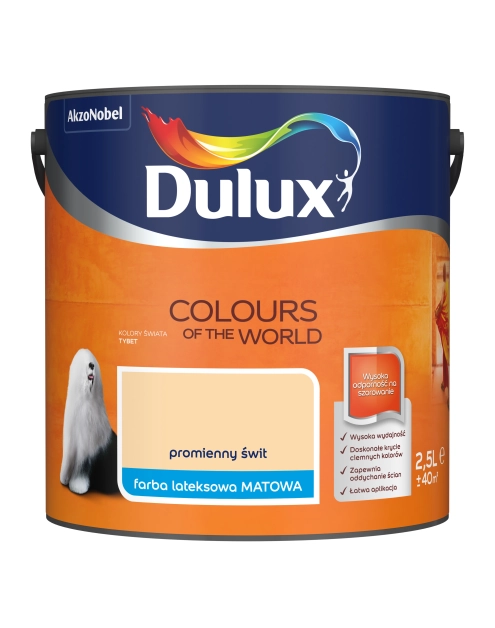 Zdjęcie: Farba do wnętrz Kolory Świata 2,5 L promienny świt DULUX