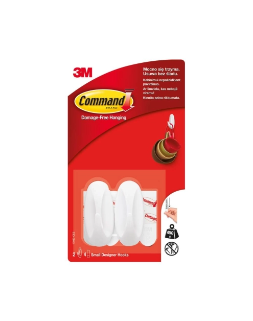 Zdjęcie: Haczyki wielokrotnego użytku 2 szt małe COMMNAD