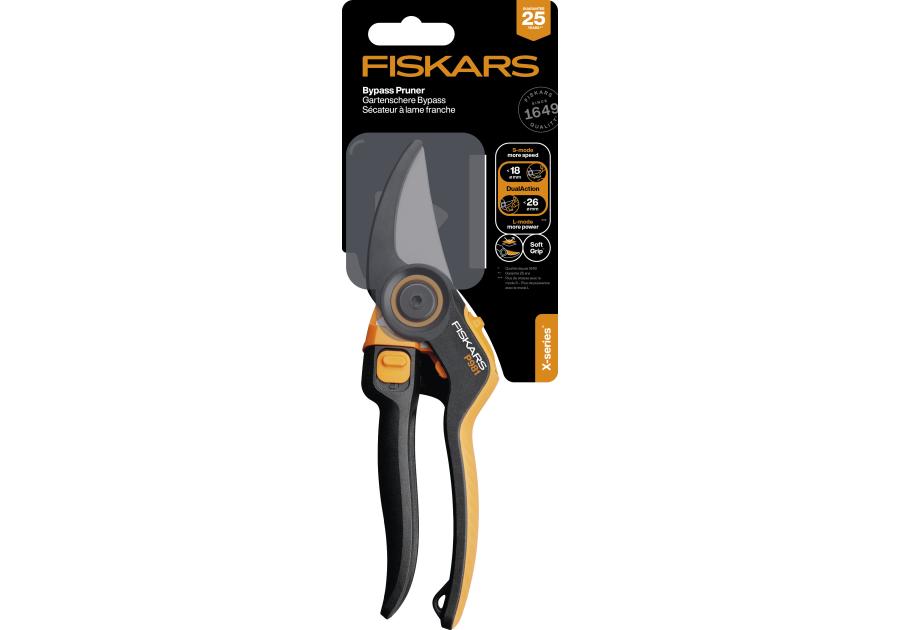 Zdjęcie: Sekator ogrodowy nożycowy DualAction P981 jednoręczny X-Series FISKARS