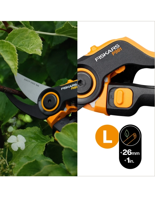 Zdjęcie: Sekator ogrodowy nożycowy DualAction P981 jednoręczny X-Series FISKARS