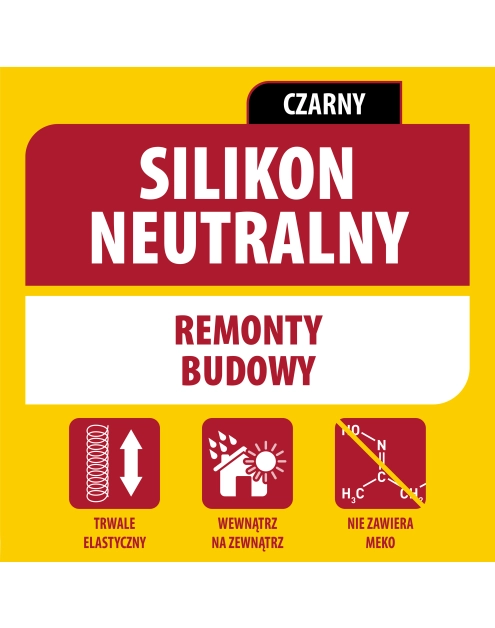 Zdjęcie: Silikon neutralny 280 ml czarny SOUDAL