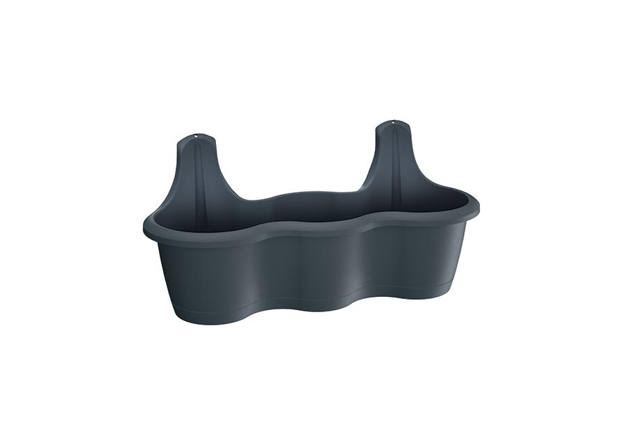 Zdjęcie: Doniczka Respana Hook antracytowy 52 cm PROSPERPLAST