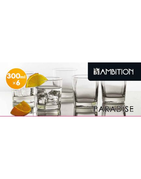 Zdjęcie: Komplet 6 szklanek niskich Paradise 300 ml AMBITION