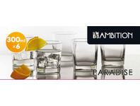 Zdjęcie: Komplet 6 szklanek niskich Paradise 300 ml AMBITION