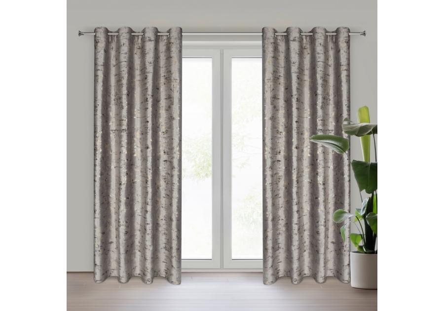 Zdjęcie: Zasłona gotowa Tami 140 x 250 cm stalowy EUROFIRANY