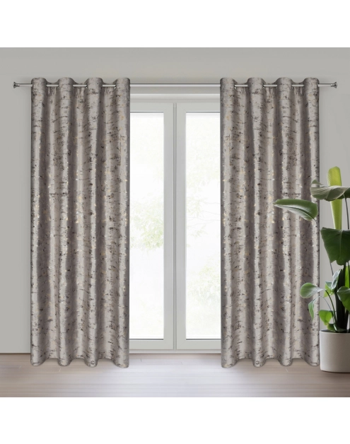 Zdjęcie: Zasłona gotowa Tami 140 x 250 cm stalowy EUROFIRANY